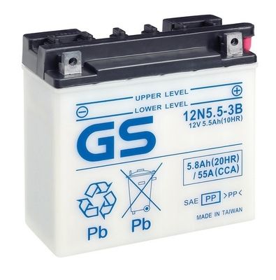 GS12N553B GS Стартерная аккумуляторная батарея