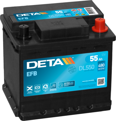 DL550 DETA Стартерная аккумуляторная батарея