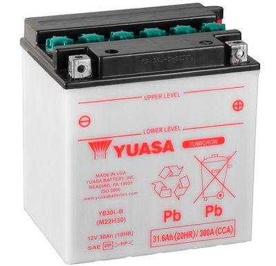 YB30LB YUASA Стартерная аккумуляторная батарея