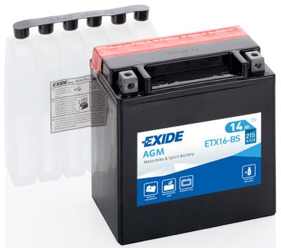 ETX16BS EXIDE Стартерная аккумуляторная батарея