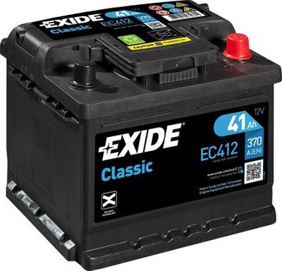 EC412 EXIDE Стартерная аккумуляторная батарея