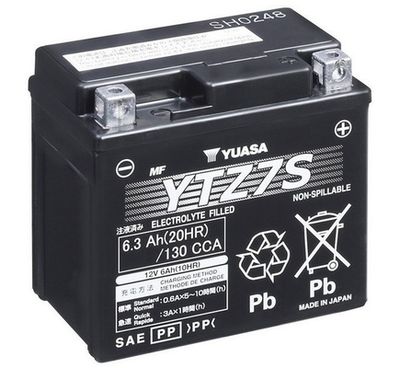 YTZ7S YUASA Стартерная аккумуляторная батарея