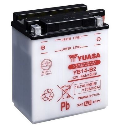 YB14B2 YUASA Стартерная аккумуляторная батарея