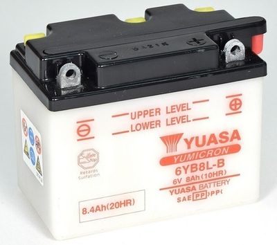 6YB8LB YUASA Стартерная аккумуляторная батарея