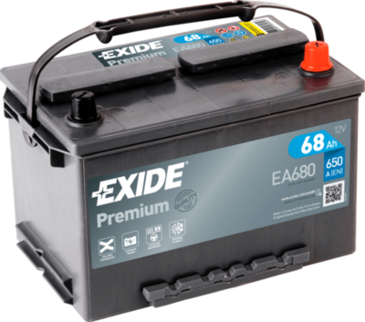 EA680 EXIDE Стартерная аккумуляторная батарея