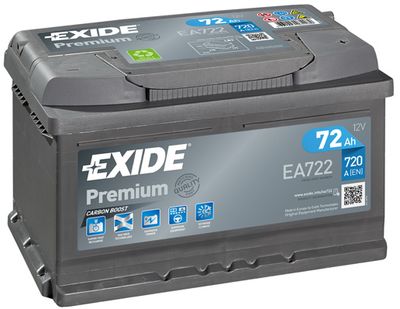 EA722 EXIDE Стартерная аккумуляторная батарея