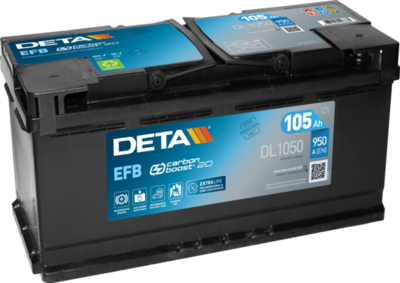 DL1050 DETA Стартерная аккумуляторная батарея