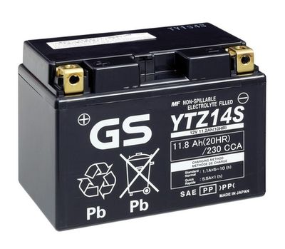 GSYTZ14S GS Стартерная аккумуляторная батарея