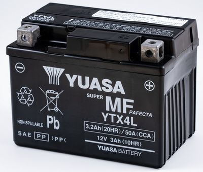 YTX4L YUASA Стартерная аккумуляторная батарея