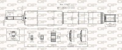 SAB826632 OPEN PARTS Амортизатор