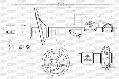 SAB821431 OPEN PARTS Амортизатор