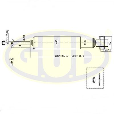 GSA343316 G.U.D. Амортизатор