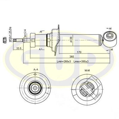 GSA341227 G.U.D. Амортизатор