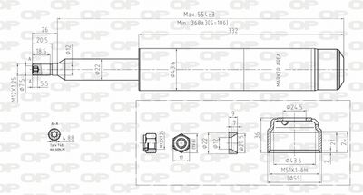 SAB809511 OPEN PARTS Амортизатор