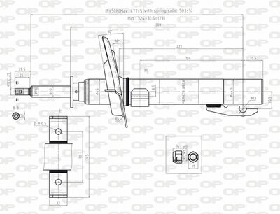 SAB802831 OPEN PARTS Амортизатор