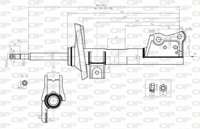 SAB804131 OPEN PARTS Амортизатор