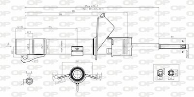 SAB810331 OPEN PARTS Амортизатор