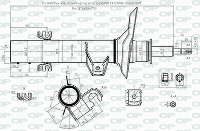 SAB851531 OPEN PARTS Амортизатор