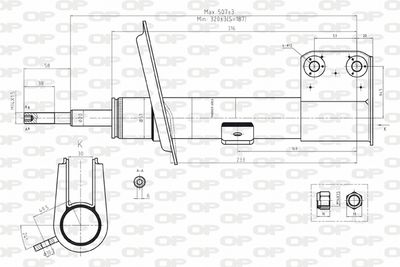 SAB816631 OPEN PARTS Амортизатор