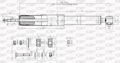 SAB820132 OPEN PARTS Амортизатор