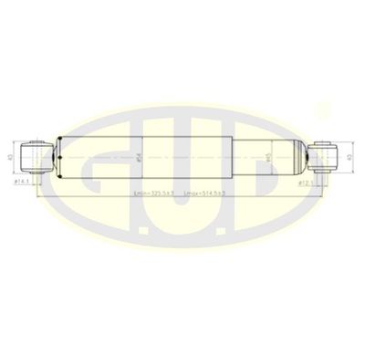 GSA341339 G.U.D. Амортизатор