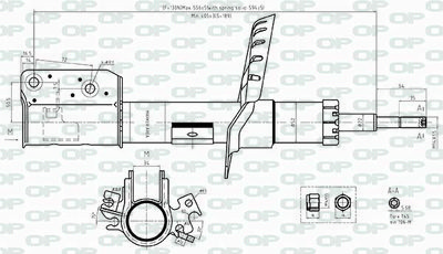 SAB852431 OPEN PARTS Амортизатор