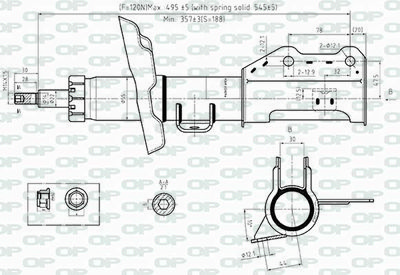 SAB851731 OPEN PARTS Амортизатор