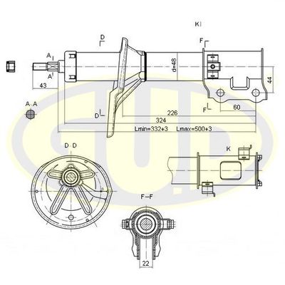 GSA333367 G.U.D. Амортизатор