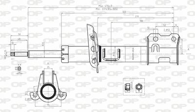 SAB805431 OPEN PARTS Амортизатор