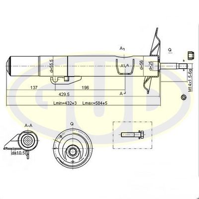 GSA335906 G.U.D. Амортизатор