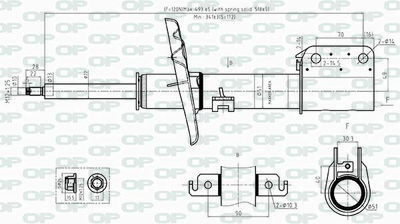 SAB852231 OPEN PARTS Амортизатор