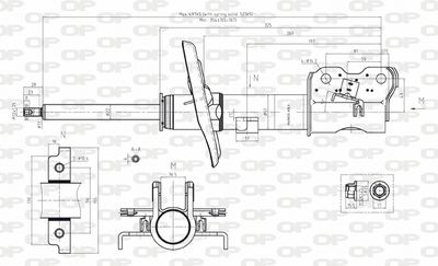 SAB818331 OPEN PARTS Амортизатор