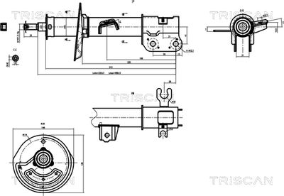 870521101 TRISCAN Амортизатор