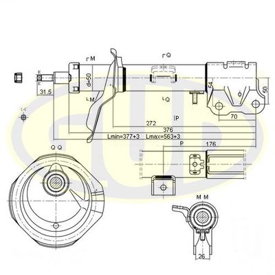 GSA339253 G.U.D. Амортизатор