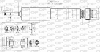 SAB835332 OPEN PARTS Амортизатор