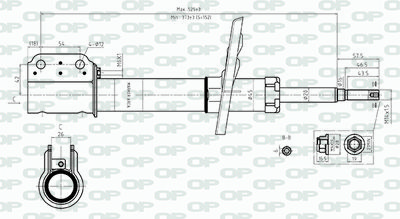 SAB855731 OPEN PARTS Амортизатор