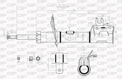 SAB800931 OPEN PARTS Амортизатор