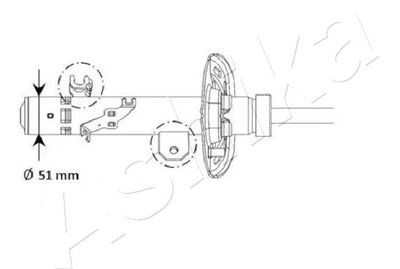 MA01130 ASHIKA Амортизатор
