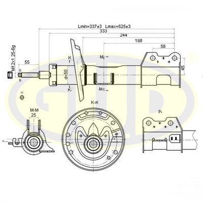 GSA339714 G.U.D. Амортизатор