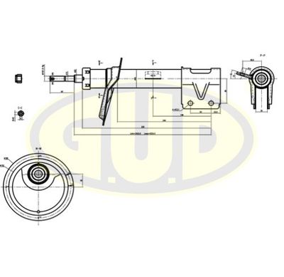GSA333738 G.U.D. Амортизатор