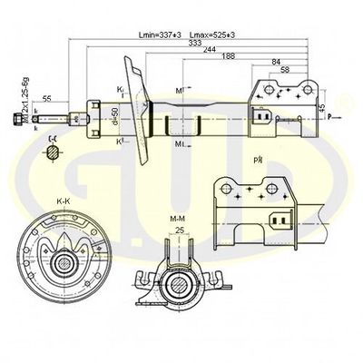 GSA339715 G.U.D. Амортизатор