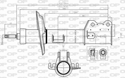 SAB863531 OPEN PARTS Амортизатор