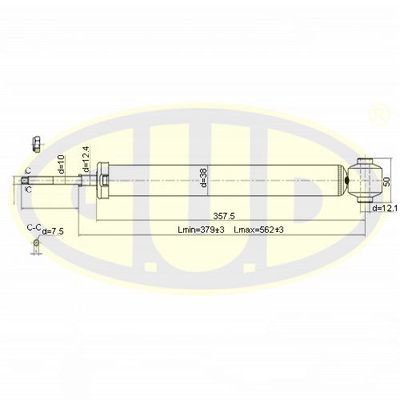 GSA343405 G.U.D. Амортизатор