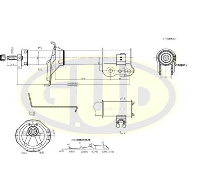 GSA334197 G.U.D. Амортизатор