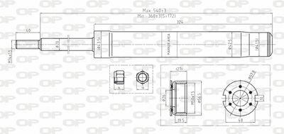 SAB816131 OPEN PARTS Амортизатор