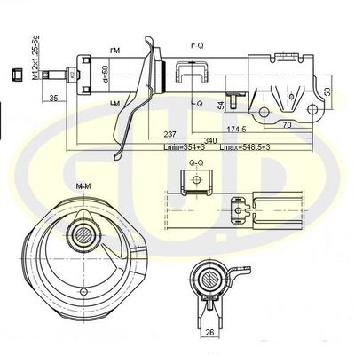 GSA339105 G.U.D. Амортизатор