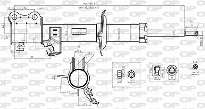 SAB857431 OPEN PARTS Амортизатор