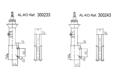 300233 AL-KO Амортизатор