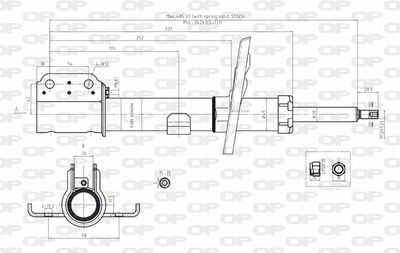 SAB809031 OPEN PARTS Амортизатор