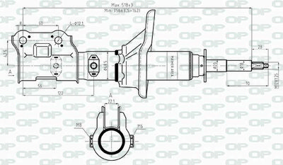 SAB847931 OPEN PARTS Амортизатор